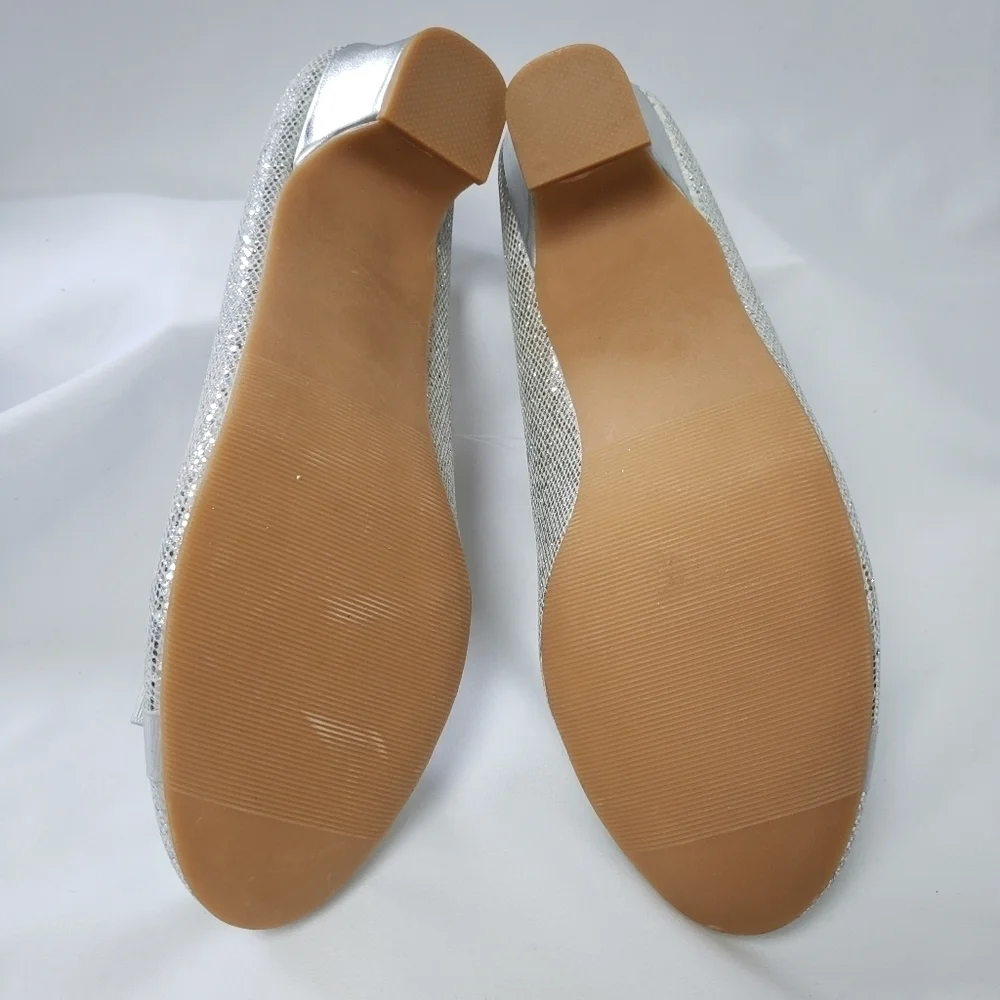 Kids heels silver shoes for special occasions